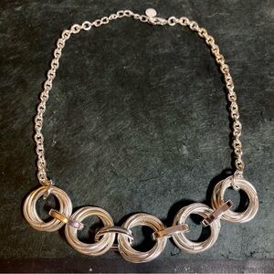 Charter Club Silver Multi Ring Necklace